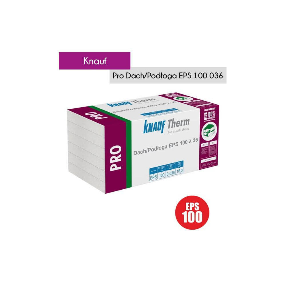 Styropian Knauf Pro Dach/Podłoga EPS 100 λ 036
