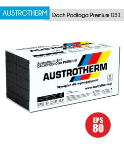 Styropian grafitowy Austrotherm Dach Podłoga Premium 031 EPS 80