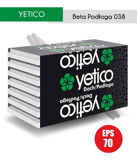 Styropian podłogowy Yetico Beta Podłoga 038 EPS 70