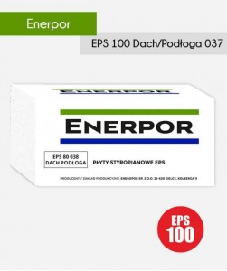 Styropian Enerpor EPS 100 037 Dach Podłoga