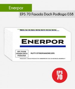 Styropian Enerpor EPS 70 038 Dach Podłoga Fasada