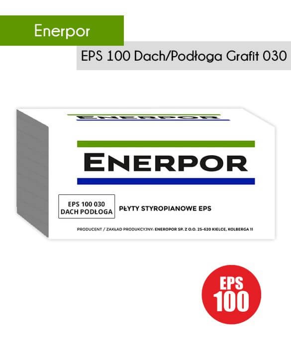 Styropian Enerpor EPS 100 030 Dach Podłoga Grafit