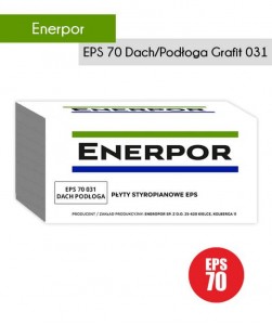Styropian Enerpor EPS 70 031 Dach Podłoga Grafitowy