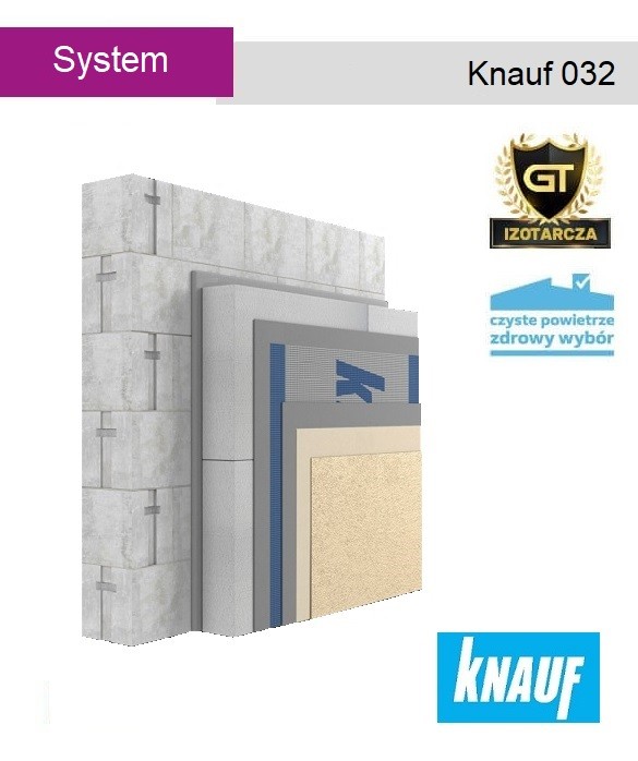 Kompletny system izolacji fasady - Pakiet Knauf 032 (15 / 20 cm)