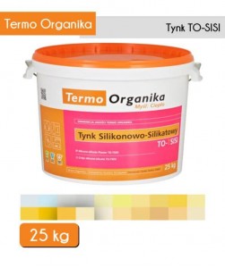 Tynk silikonowo - silikatowy Termo Organika TO-TSISI 25kg kolor baranek 1,5 mm