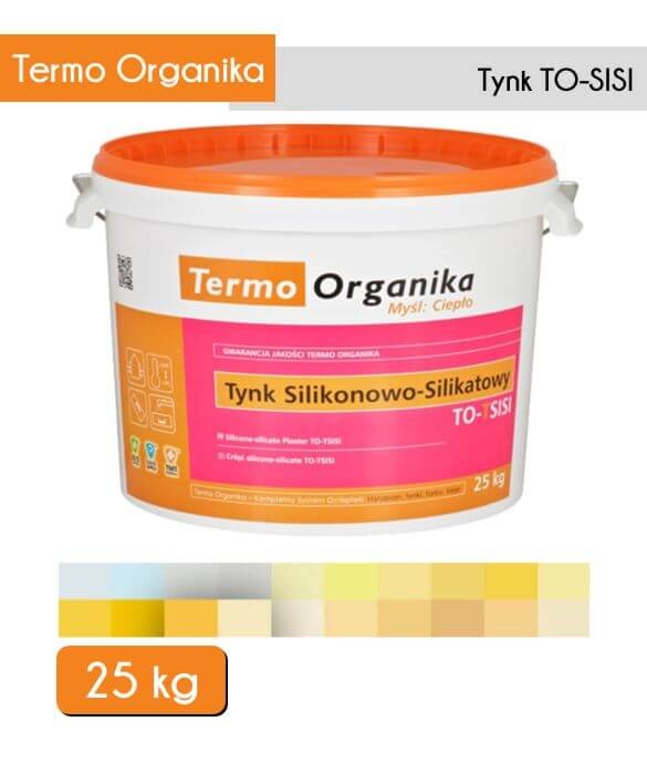 Tynk silikonowo - silikatowy Termo Organika TO-TSISI 25kg kolor baranek 1,5 mm