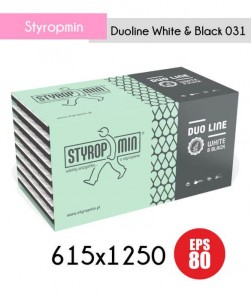 Styropian grafitowy EPS 80 Styropmin Duoline White&Black (615x1250) 031 -  15 cm