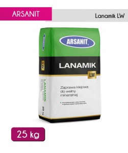 Klej do przyklejania wełny mineralnej Lanamik LW 25 kg Arsanit