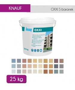 Tynk siloksanowy Knauf Oxxi S Baranek 1,5 mm 25kg - 276 kolorów do wyboru