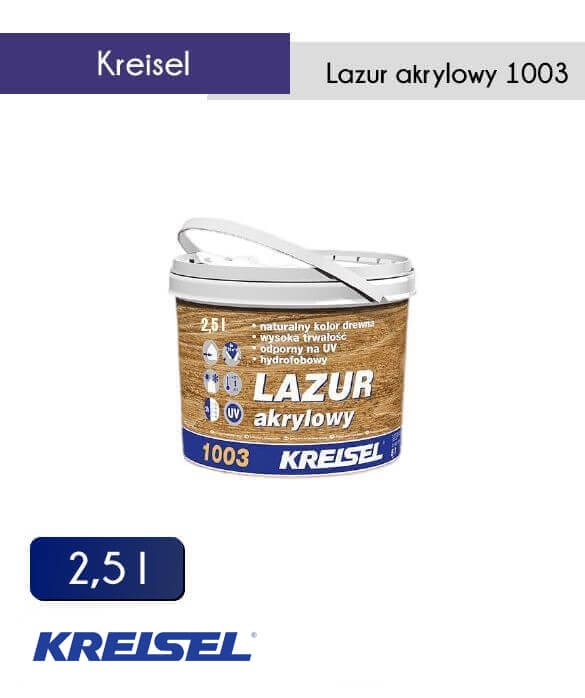 Lazur akrylowy 1003 Kreisel 2,5 l (100 szt.)
