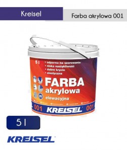 Elewacyjna farba akrylowa Kreisel 001 biała 5 l (80 szt.)