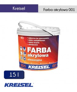 Elewacyjna farba akrylowa Kreisel 001biała 15 l (33 szt.)