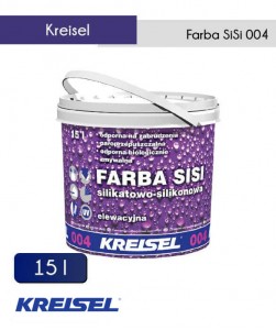 Elewacyjna farba silikatowo-silikonowa Kreisel SiSi 004 biała 15 l (33 szt.)