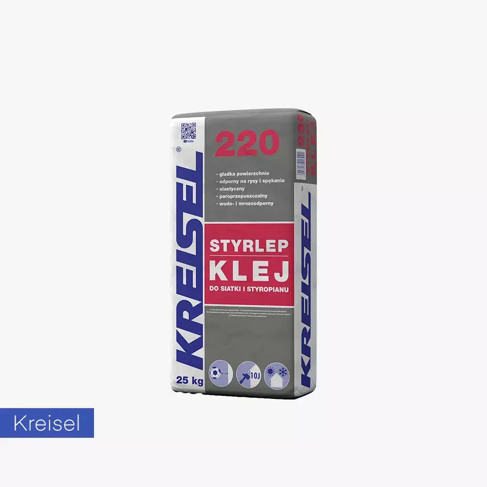 Klej do styropianu i siatki Styrlep 220 Kreisel - 25 kg